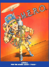 H.E.R.O. Atari 2600  box art
